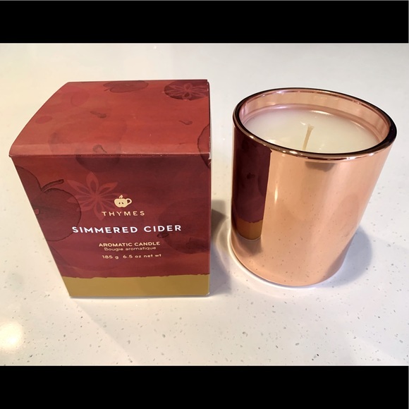thymes Accents Nwt Thymes Simmered Cider Aromatic Candle 65 Oz